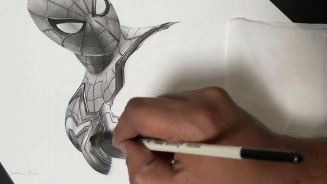 Drawing Spider-Man - Time-lapse смотреть онлайн