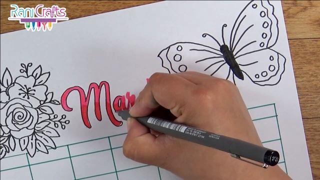 DIY - MARCH CALENDAR - Bullet journal, decoration, organization ideas. смотреть онлайн