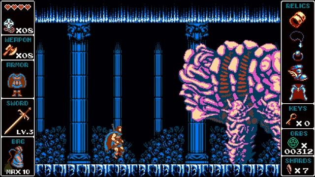 Frozen Mines' Boss Fight - Odallus: The Dark Call 100% Walkthrough