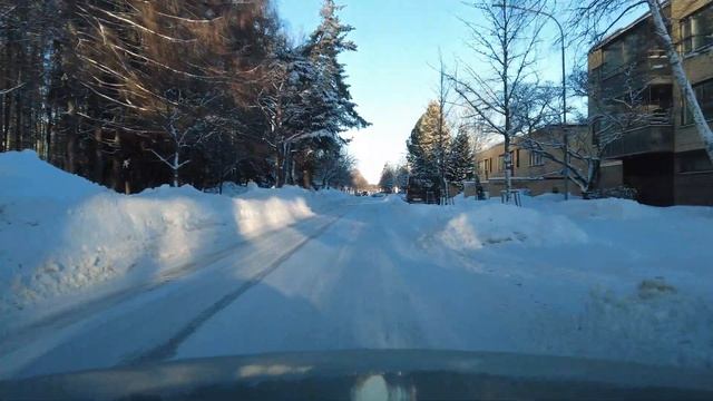 Driving in Joensuu. Finland 4K. 11.2.2023 (nice day) смотреть онлайн