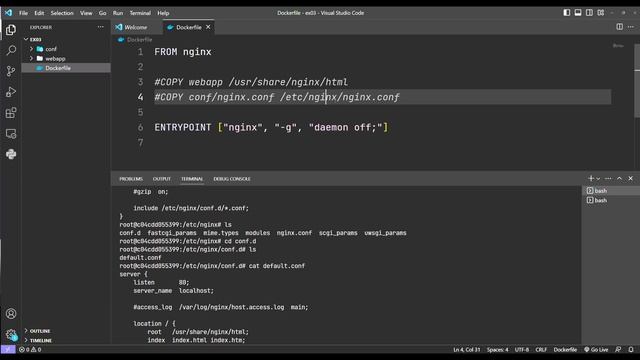 도커 입문 17강 - docker file step5 - nginx설정 복사하기 смотреть онлайн