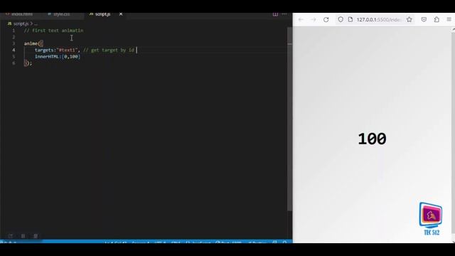 Animate Number Counter | Anime.js tutorial part_5 смотреть онлайн