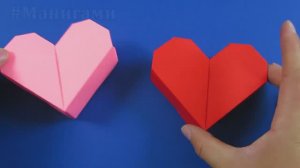 Красивая Валентинка! Коробочка в виде сердца своими руками!