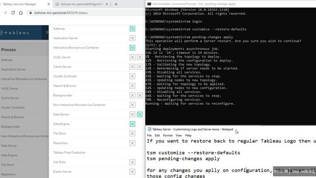 Tableau Server: How to restore customize to defaults смотреть онлайн