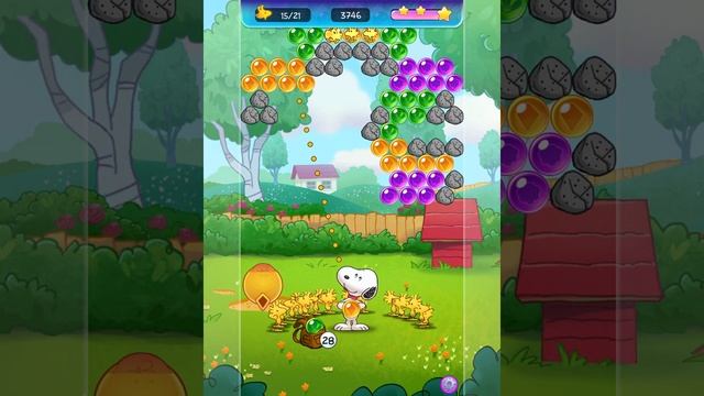 Bubble Shooter: Snoopy POP! - Bubble Pop Game Gameplay (No Commentary) Walkthrough iOS Android смотреть онлайн