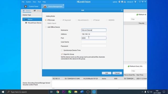 How To Add Hilook Device To IVMS HiLookVision For PC