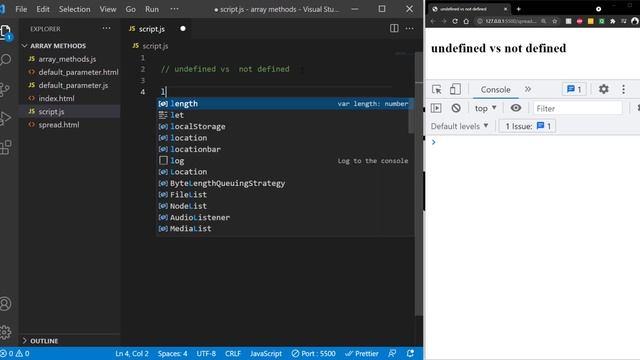 Undefined vs not defined in Js | JavaScript tutorial in Hindi|Javascript Interview question смотреть онлайн