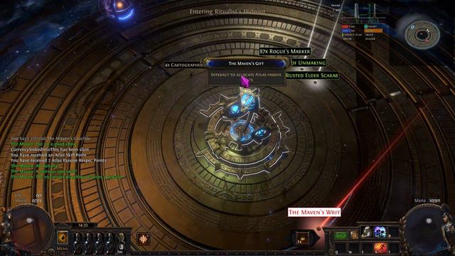 Path of Exile: Sentinel - How to get 6.5 Maven's Writ in 4min (Cast on Crit Discharge) смотреть онлайн