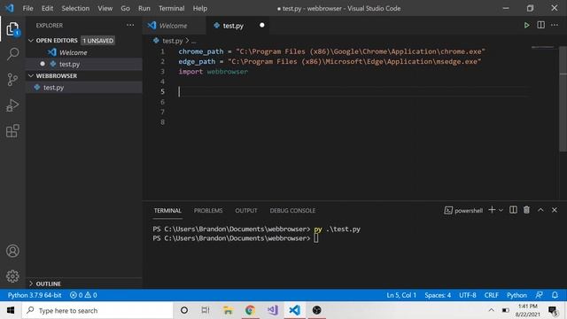 How to Open Any Web Browser and go to Specific Site in Python - Updated 2021 смотреть онлайн