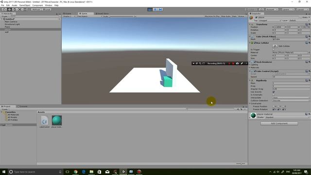 Unity 2017 Beginner Tutorial 3 - Using Rigidbody to move an object смотреть онлайн