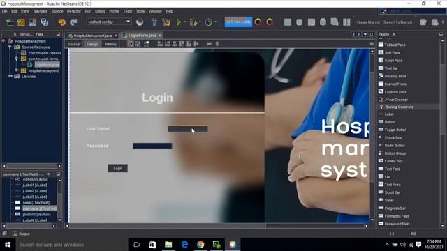 Hospital Management System || Java Swing || MySQL || Part #1 || Login Page смотреть онлайн