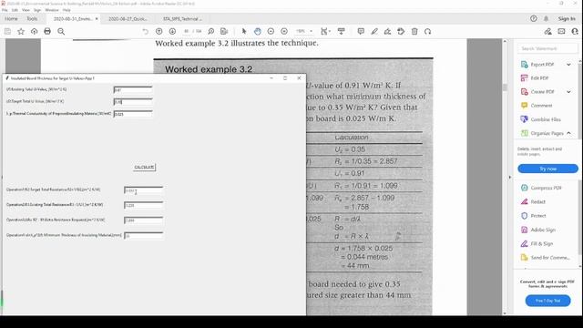 Target U-Value Calculator_App01_ Tkinter Python_Mobile Phone Version смотреть онлайн