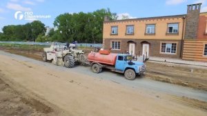 Стабилизация грунтов, строительство дорог в поселке методом стабилизации грунтов