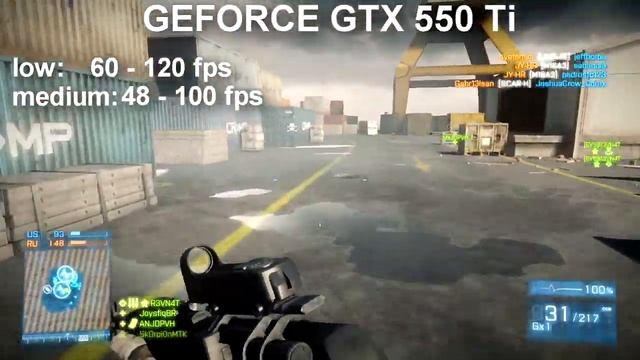 Review da GEFORCE GTX 550 Ti no Battlefield 3 смотреть онлайн