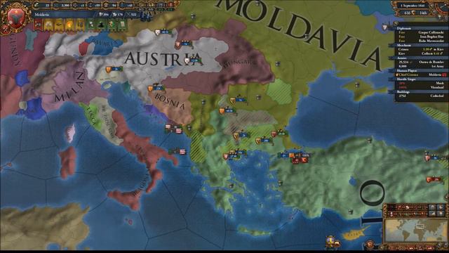 EU4 Cossacks - Moldavia into Romania #41 - Goodbye Serbia смотреть онлайн