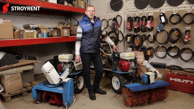 Обзор мотоблока Нева МБ-23 с зимним навесным оборудованием: щёткой и снегоуборщиком смотреть онлайн