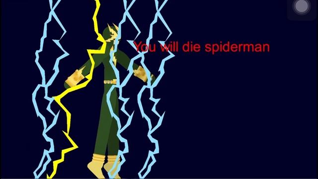 Spider-Man vs Electro animation in stick nodes [remastered] | Royal Jaguar Action. смотреть онлайн