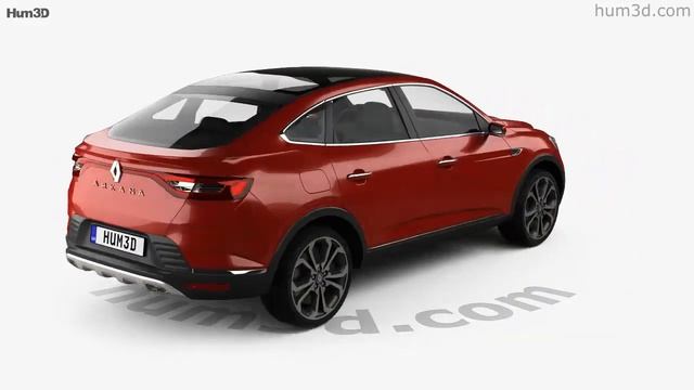 Renault Arkana 2018 3D model by Hum3D.com смотреть онлайн