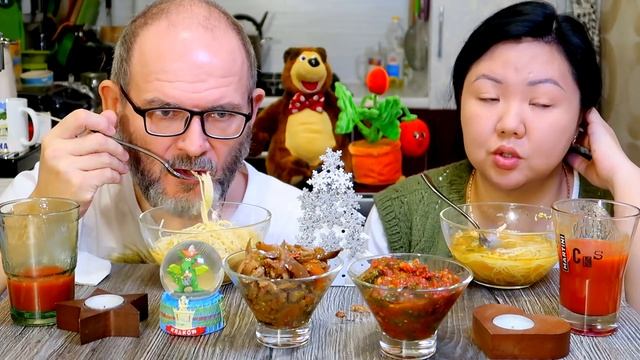 Мукбанг Зимнее Кукси / Как мы относимся к хейтерам и Обсуждение жизненной ситуации зрителя?/ Mukban