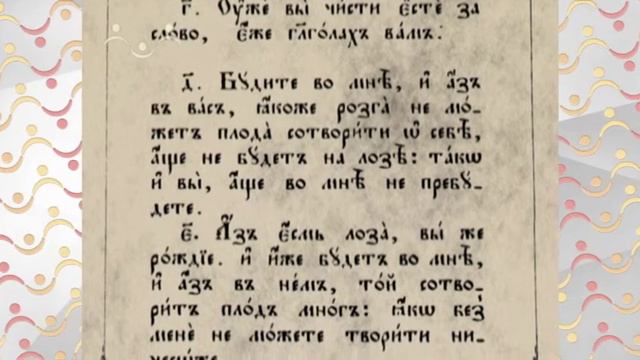 Евангелие. Виноградная лоза смотреть онлайн