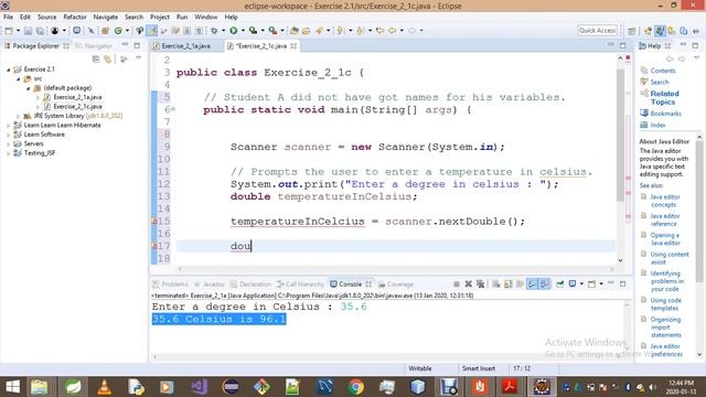 Introduction To Java Programming Exercise 2 1c смотреть онлайн
