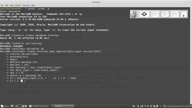 saifiahmada create function mysql mariadb first cacpital letter смотреть онлайн