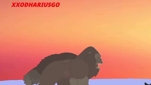 Scene of the aircraft carrier Godzilla vs Kong [animation] Stick Nodes смотреть онлайн