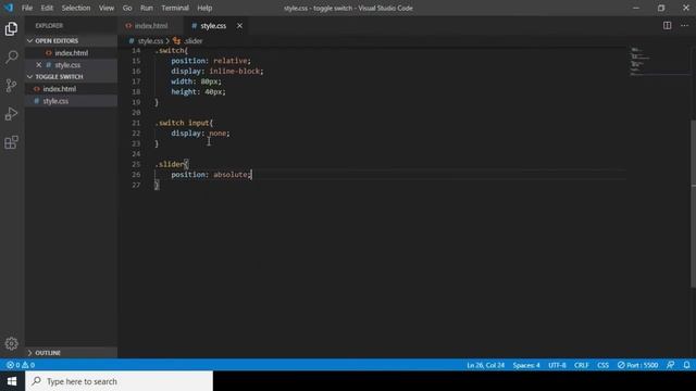 TOGGLE SWITCH | TUTORIAL | HTML | CSS | ADL-WEBS смотреть онлайн