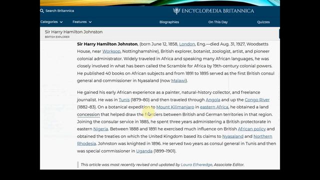 THE ELAMITE EVIDENCE & Sir Harry Johnston (Addendum) смотреть онлайн