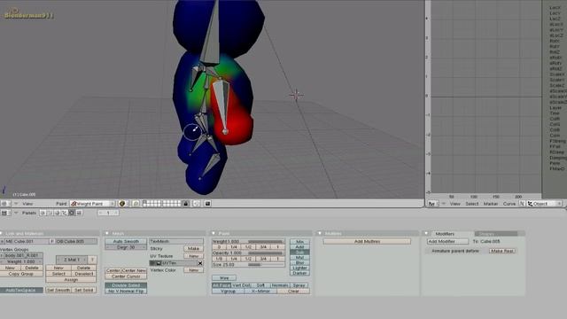 Blender tutorial - walk animation for blender game character part1 смотреть онлайн