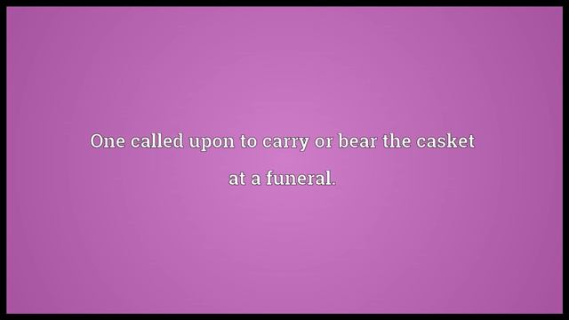 Pallbearer Meaning смотреть онлайн