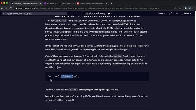 01 - How to Use package.json, the core of Node - Managing Packages with npm - freeCodeCamp Tutorial смотреть онлайн