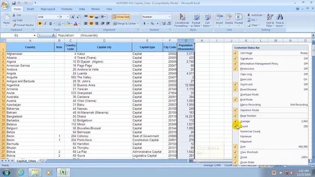 Use Aggregate Function in column of MS Excel 2007 смотреть онлайн