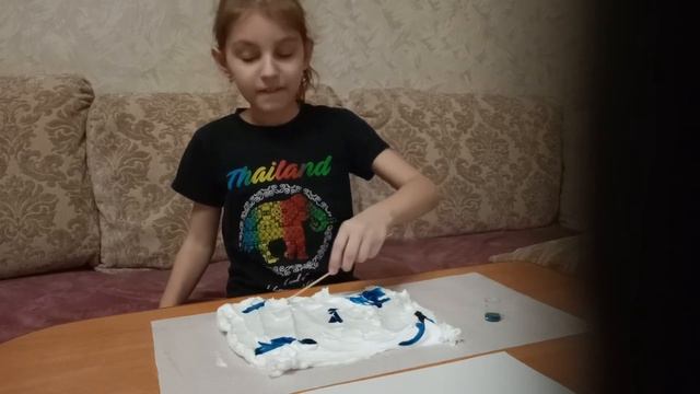 Рисование на пене для бритья. смотреть онлайн