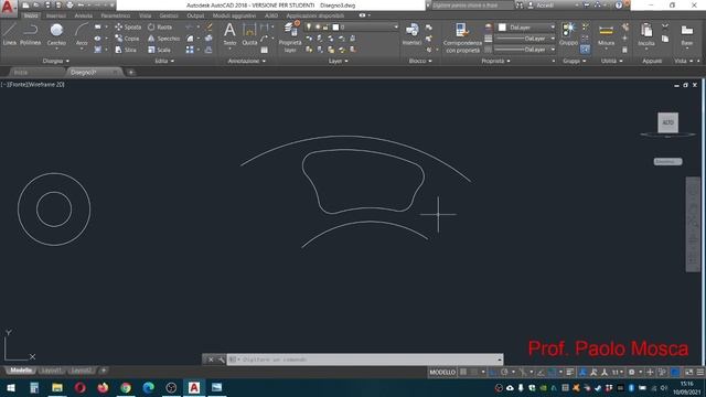 Pezzo meccanico 3D su Autocad - Prof. Paolo Mosca смотреть онлайн