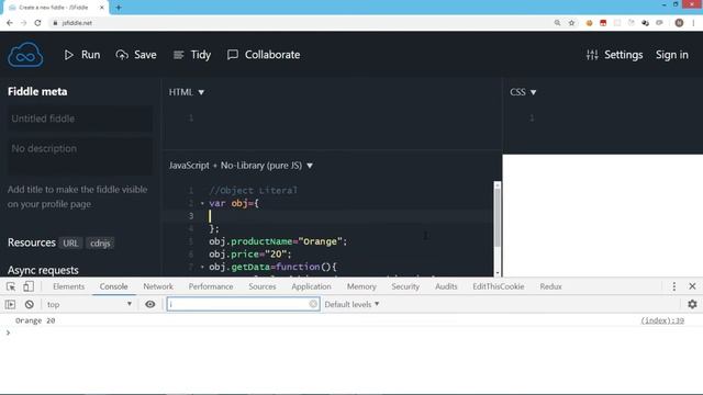 JavaScript Tutorial | Object Literal | Part 1 смотреть онлайн