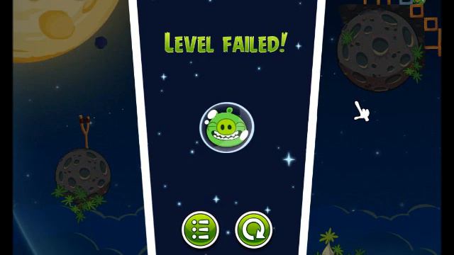 Angry Birds Space Sound - level failed piglets смотреть онлайн