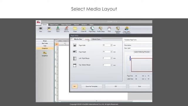 GoDex GoLabel   Label Setting