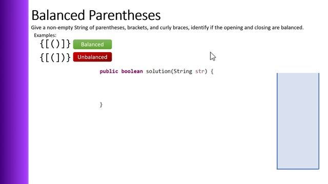 Balanced Parentheses - Acing the Coding Interview | JDTechTips смотреть онлайн