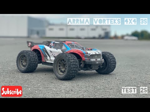 Arrma Vorteks 4X4 тест на 2S и замер TOP SPEED - ARRMA может !!! | poritor rc смотреть онлайн
