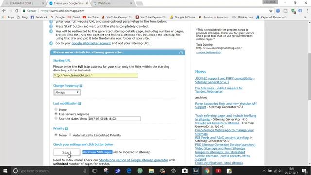 SITEMAP | How To Generate a Sitemap and Upload in Google Webmaster Tool | WEBSITE MAKING (PART 7) смотреть онлайн
