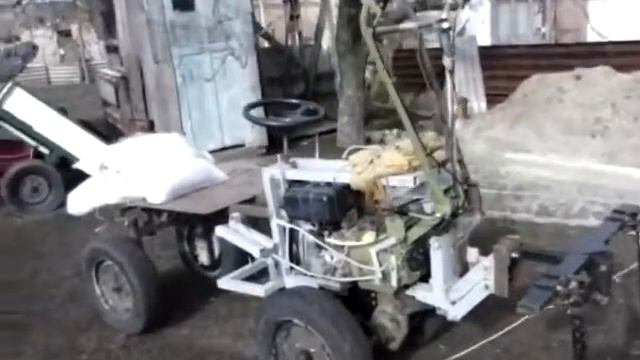 Трактор из мотоблока. смотреть онлайн