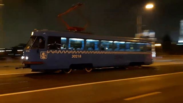 Трамвай Татра-Т3 (МТТЧ) борт 30218 по маршруту 39 смотреть онлайн