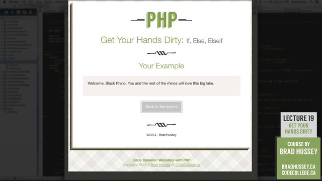 Get Your Hands Dirty [#19] Code Dynamic Websites with PHP смотреть онлайн