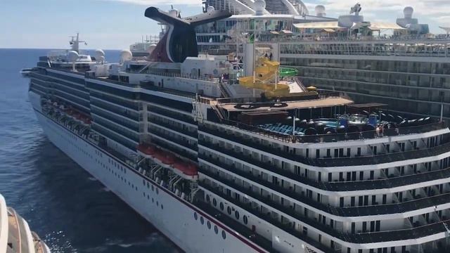 OASIS OF THE SEAS, CARNIVAL PRIDE AND NORWEGIAN BREAKAWAY ALL TOGETHER! WHAT A SIGHT смотреть онлайн