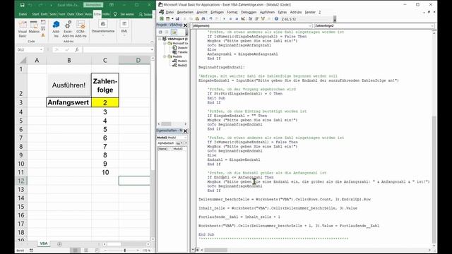Excel VBA für Anfänger: #2 - Inputbox | Messagebox | GoTo | For-Schleife! смотреть онлайн