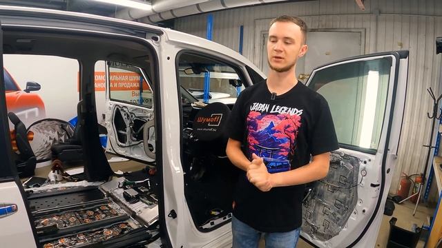 Премиум шумоизоляция Honda Stepwgn Spada в кузове Rp5