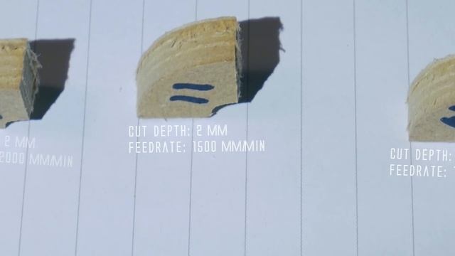FEEDRATES And DEPTHS | MDF | CNC Project