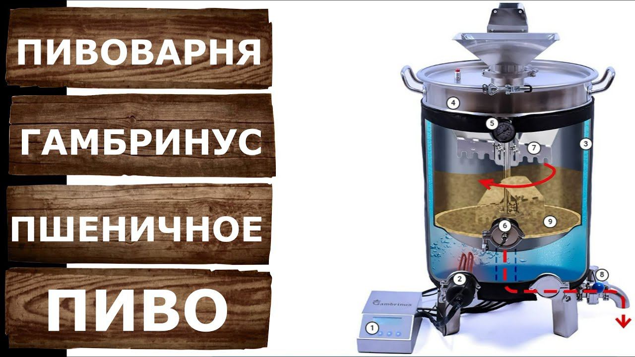 Моё первое пиво! Варю пшеничное пиво на пивоварне ПВК Гамбринус. смотреть онлайн