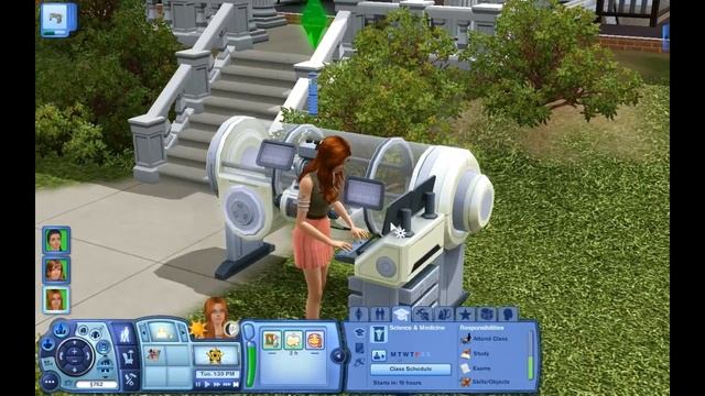 Let's Play: The Sims 3 University Life - (Part 4) - science, spray art and studying смотреть онлайн